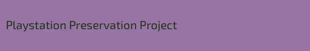 Playstation Preservation Project